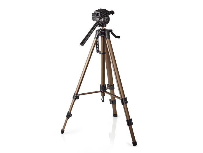 Amazon Basics 50-inch Lightweight Camera Mount Tripod Stand With Bag, Black/Brown